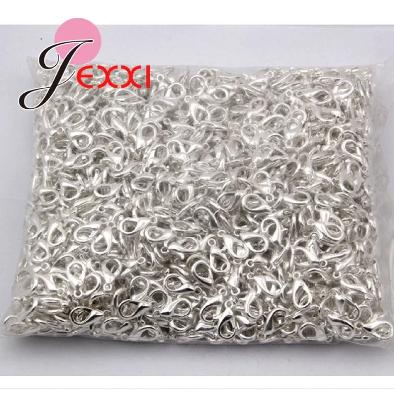 Новое поступление 100 шт./лот застежка карабин из стерлингового серебра 925 пробы