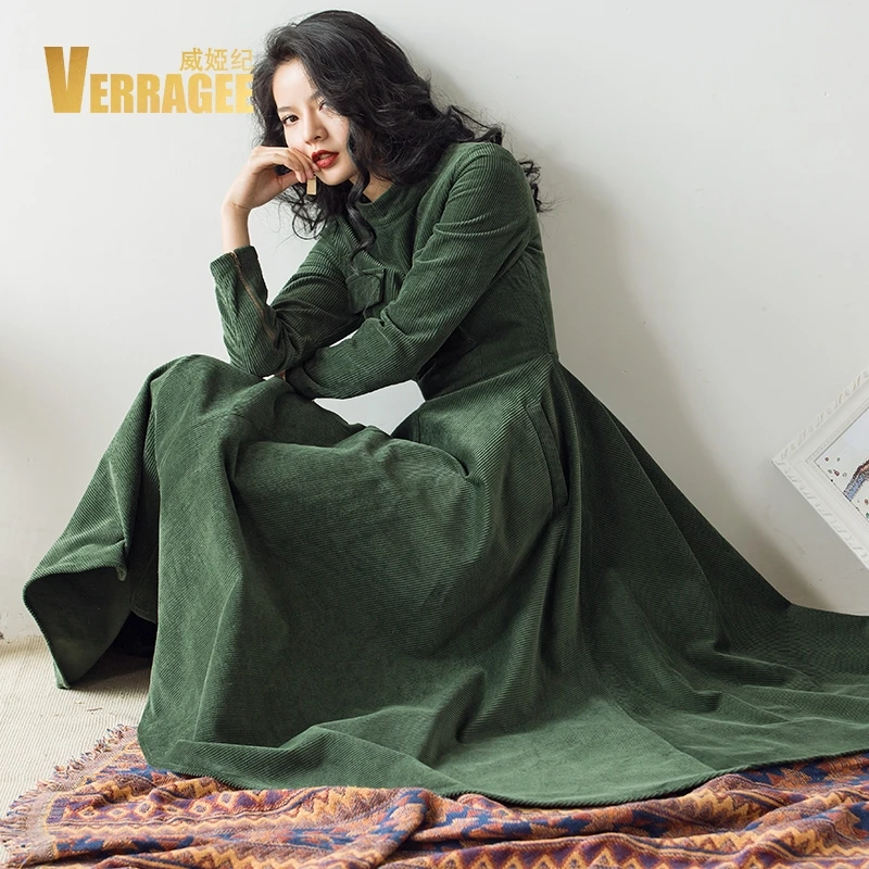 VERRAGEE дизайнерский бренд элегантное ТРАПЕЦИЕВИДНОЕ Макси однотонное платье 2019