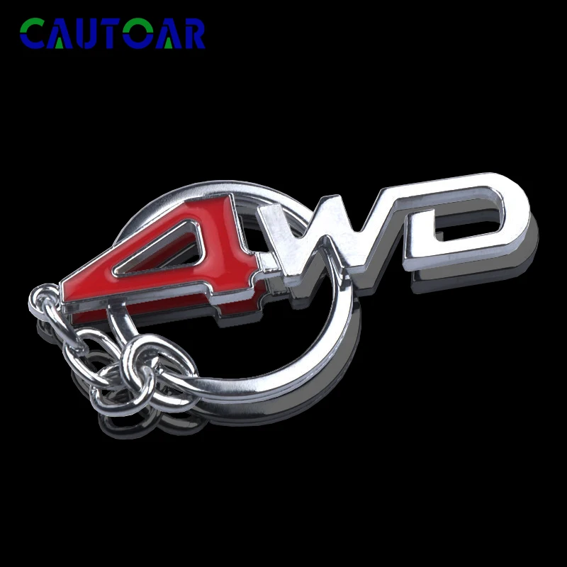 3D автомобильный Стайлинг хромированный металлический брелок 4WD эмблема логотип