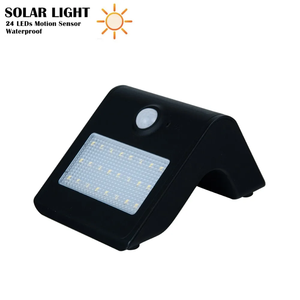 Садовая светодиодная Солнечная лампа водонепроницаемый IP65 2835 SMD 24 светодиода ABS