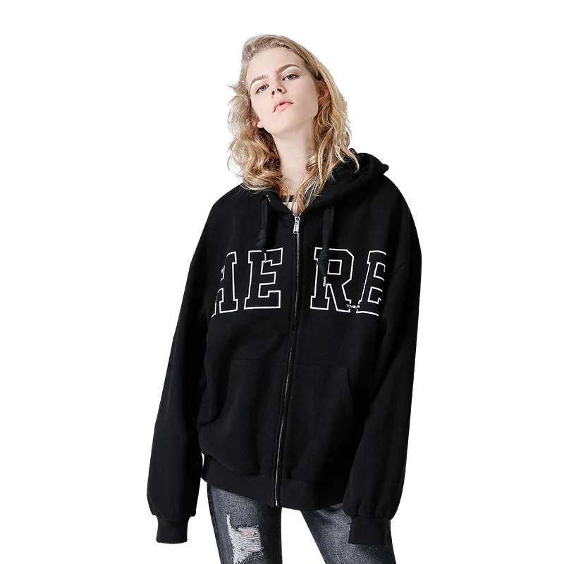 Toyouth толстовка осень 2017 г. Женские повседневные однотонные Цвет негабаритных