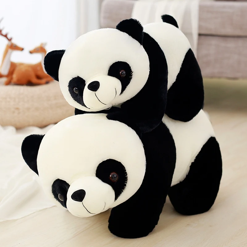 

Lovely Chinese giant panda Plush Toys crawl Style Soft Animal Stuffed Pillow Doll Creative for kids Birthday Christmas Gift