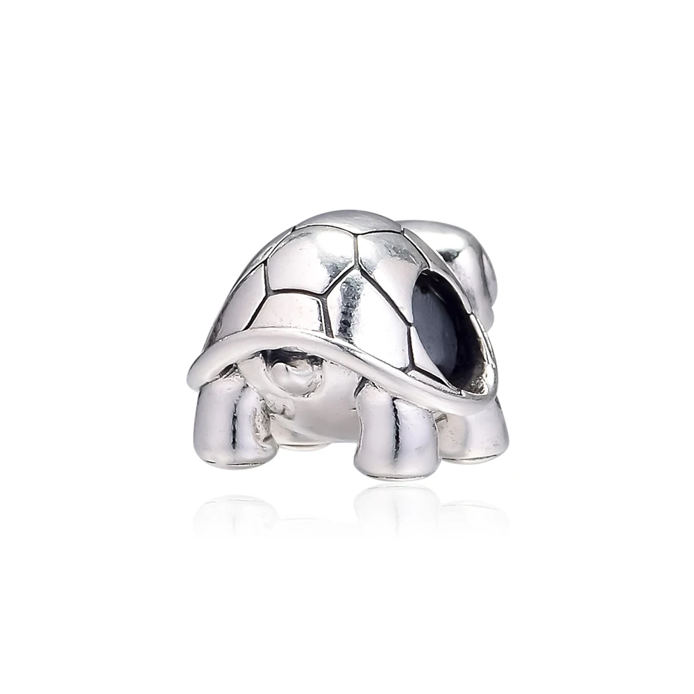 Бусины с яркими глазами подвеска в виде черепахи серебро 925 пробы подходит для