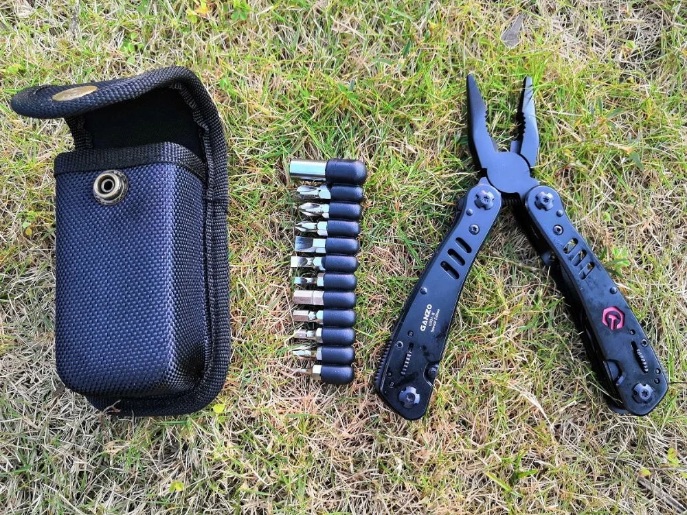 Ganzo G301B многофункциональные черные многофункциональные инструменты карманные плоскогубцы портативные для выживания на открытом воздухе складные походные складные ножи инструмент плоскогубцы