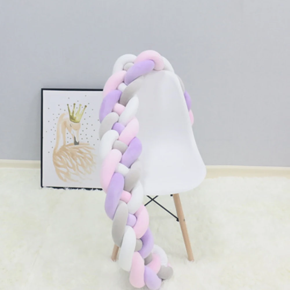 1 м 2 анти столкновения плетеная подушка безопасности кровать бампер Декор Твист