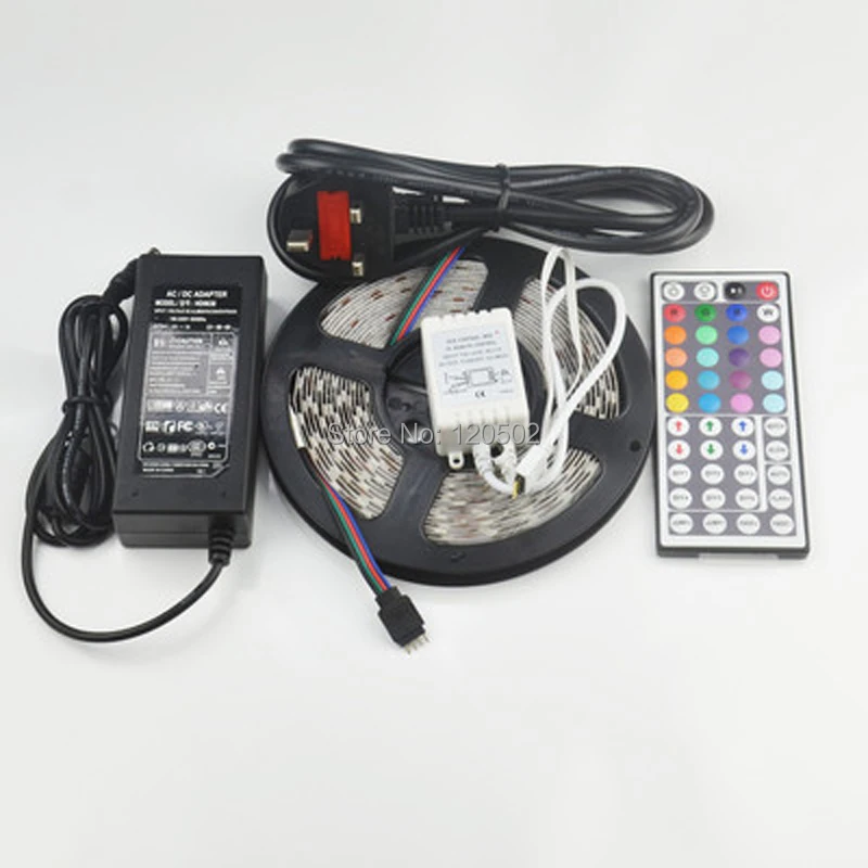 5 м SMD 5050 150 светодиодный s RGB полоски + 44-клавишный ИК-пульт дистанционного
