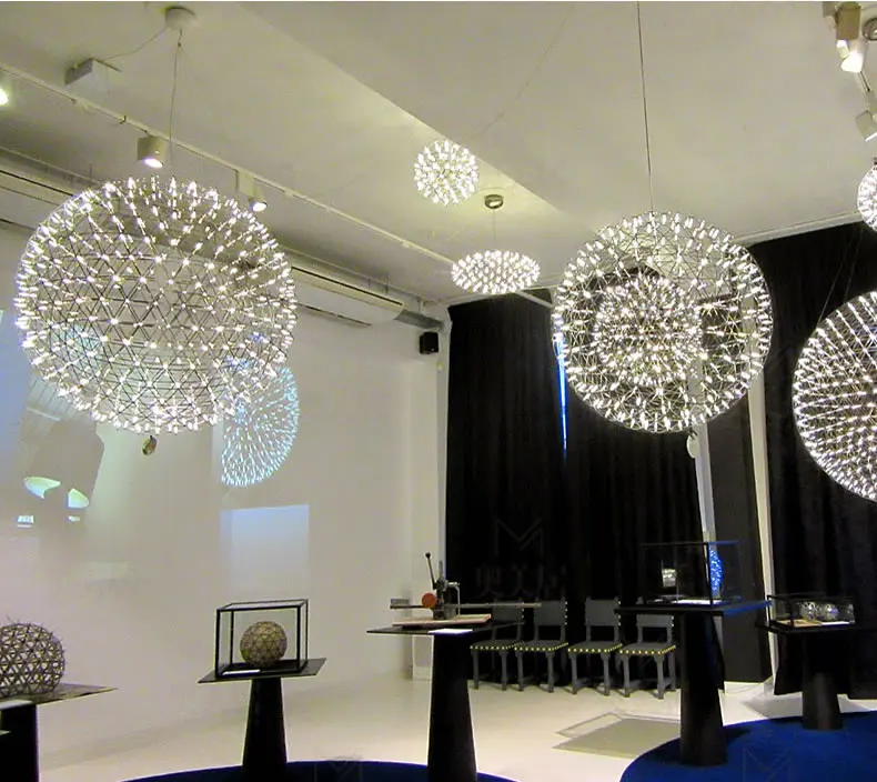 Светодиодные современные подвесные светильники осветительные приборы лампы в