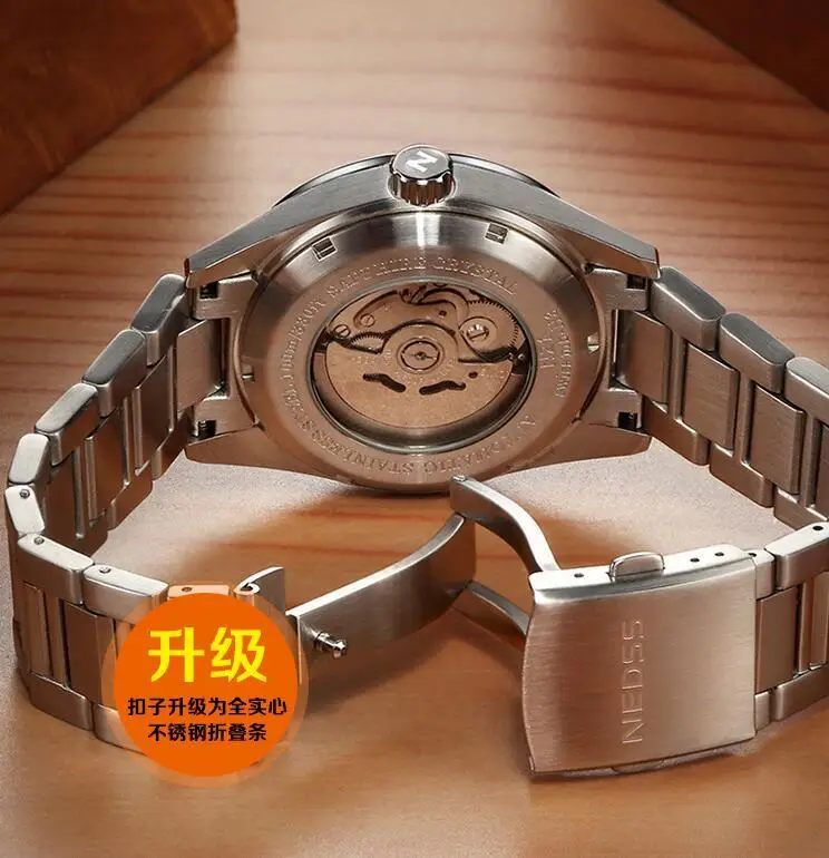 NEDSS бренд часы Ограниченная серия seiko автоматические часы Швейцарский Тритий скелет часы сапфировое стекло военный 10 бар водонепроницаемый