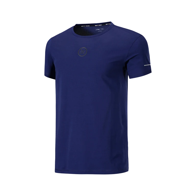 Li-Ning для мужчин серия Уэйд Джерси 95% хлопок+ 5% спандекс дышащая Стандартная посадка подкладка комфорт спортивные футболки ATSP109 CAMJ19