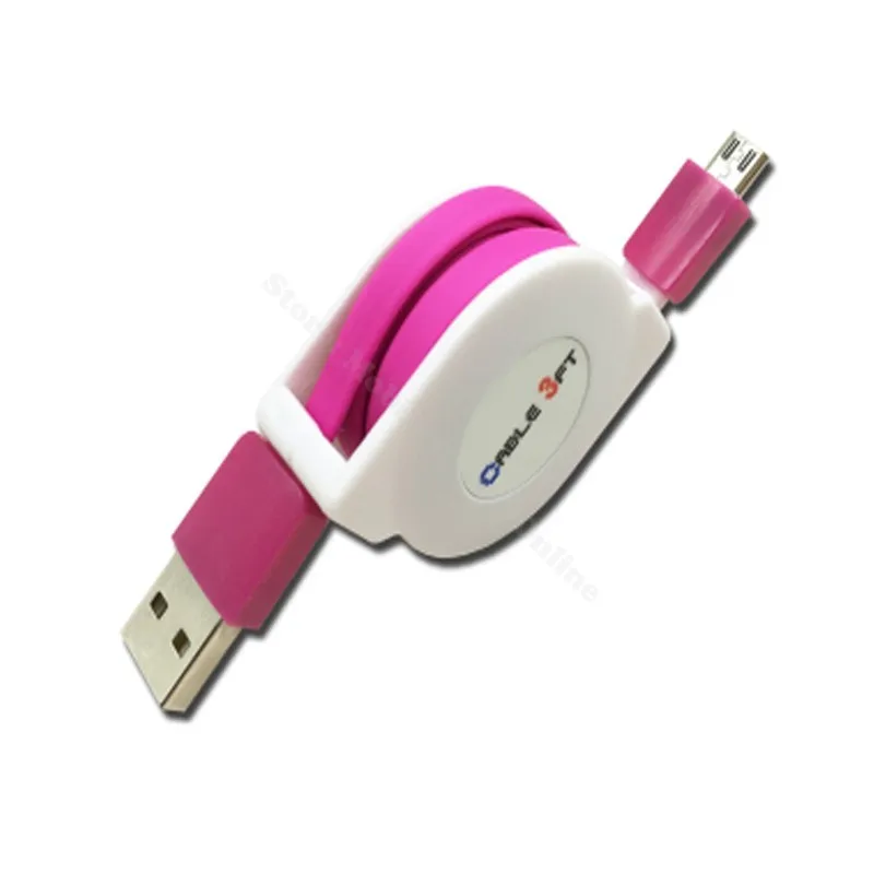 1 м/2 м/3 м Выдвижной Micro USB кабель для samsung A5 A7 A9 Xiaomi Redmi Note 5 6 pro huawei usb зарядный кабель провод