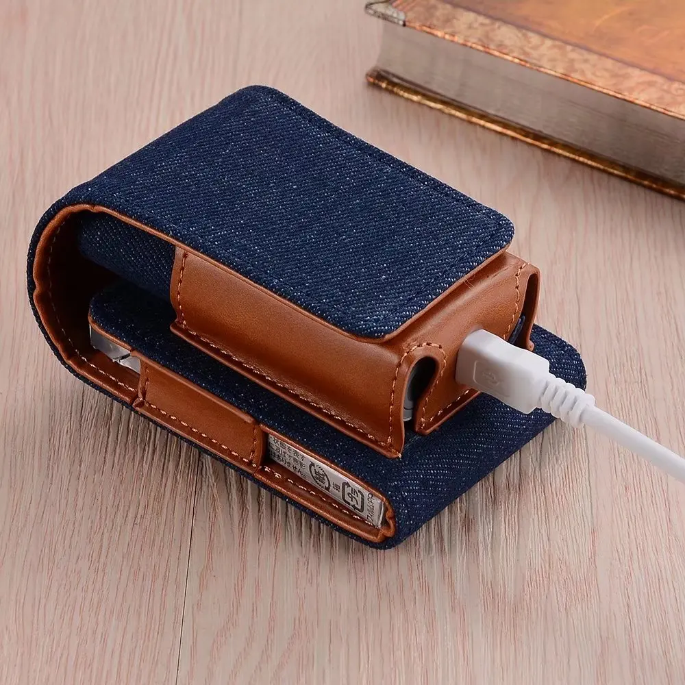Для glo полный защитный чехол деним в кожаном футляре коробка держатель сумка для