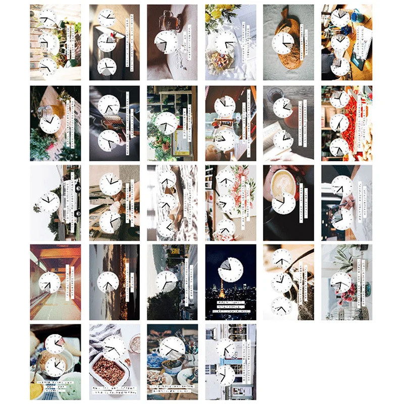 28 шт./кор. медленное время красивая фотография декорации Творческий lomo маленькие