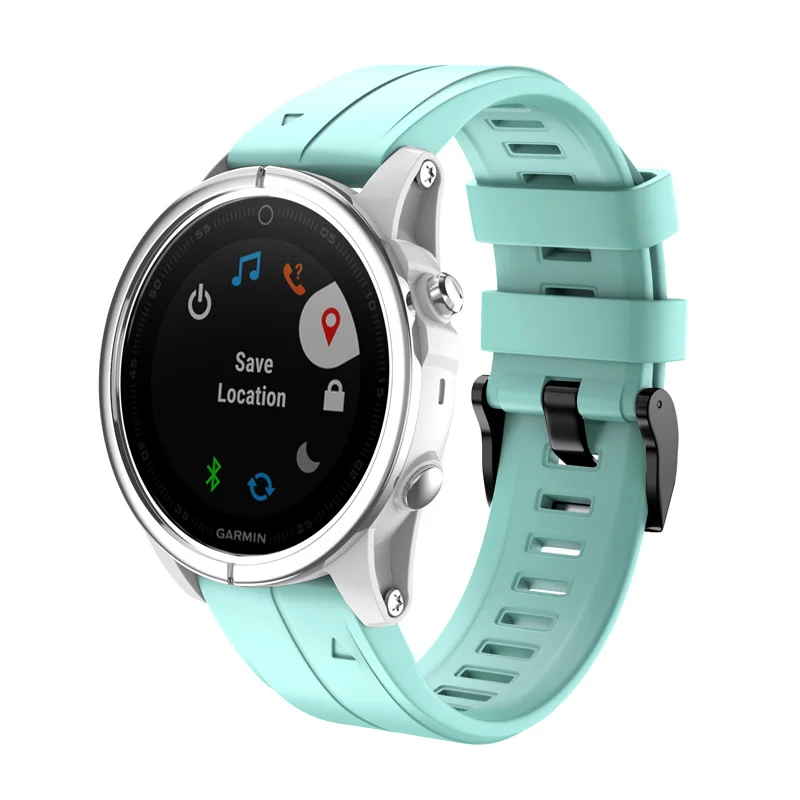 20 мм силиконовый ремешок Браслет на петле для Garmin Fenix 5S Plus HSJ 19|Смарт-аксессуары| |
