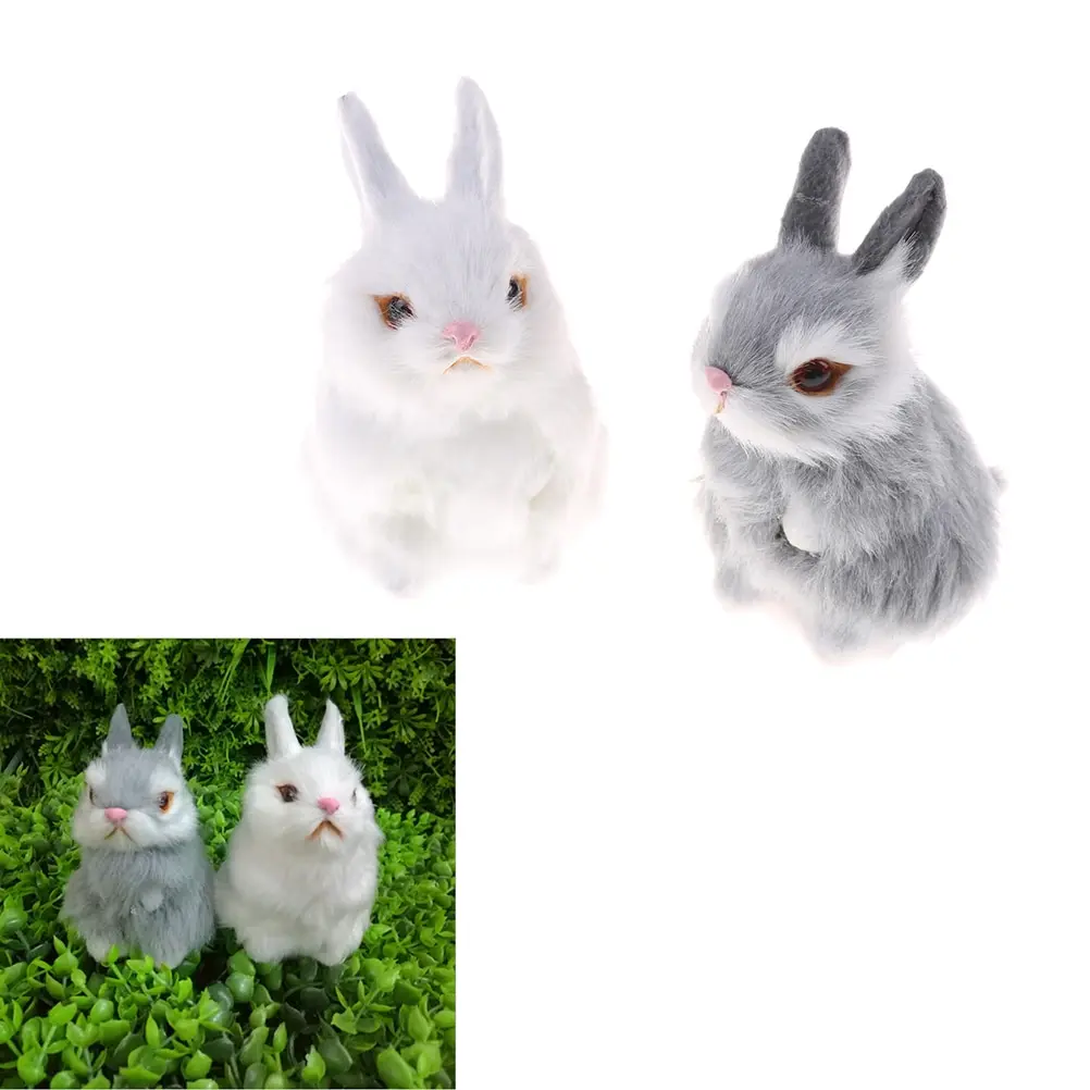 

Cute Artificial Animal Small Rabbit Plush Toys With a frame Birthday Gift Kids Toys Decorations Simulation mini pocket toy