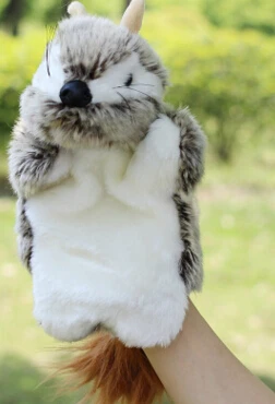 Ручной Рог белка большая плюшевая игрушка на палец кукла детская | Игрушки и