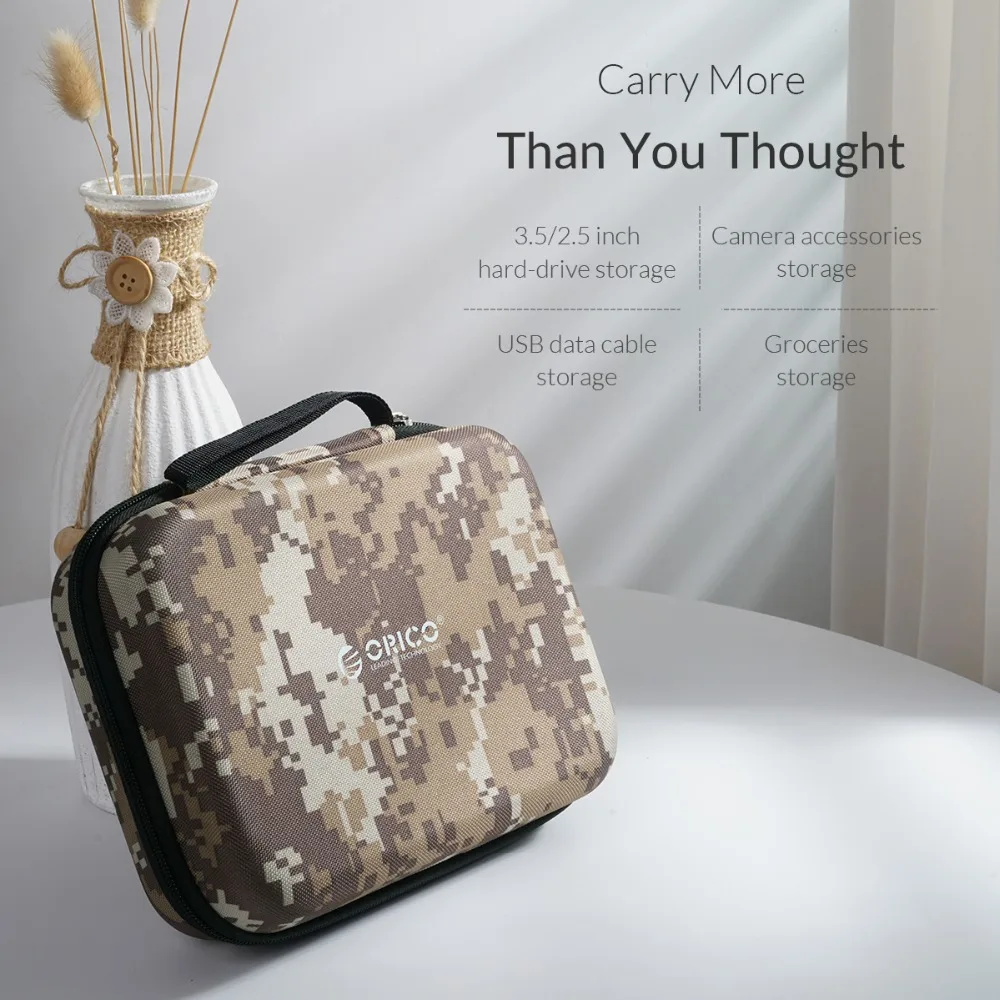 ORICO 2," HDD Чехол, защитная сумка, коробка для жесткого диска, внешний аккумулятор, USB кабель, зарядное устройство, чехол для хранения, внешний жесткий футляр для дисков чехол