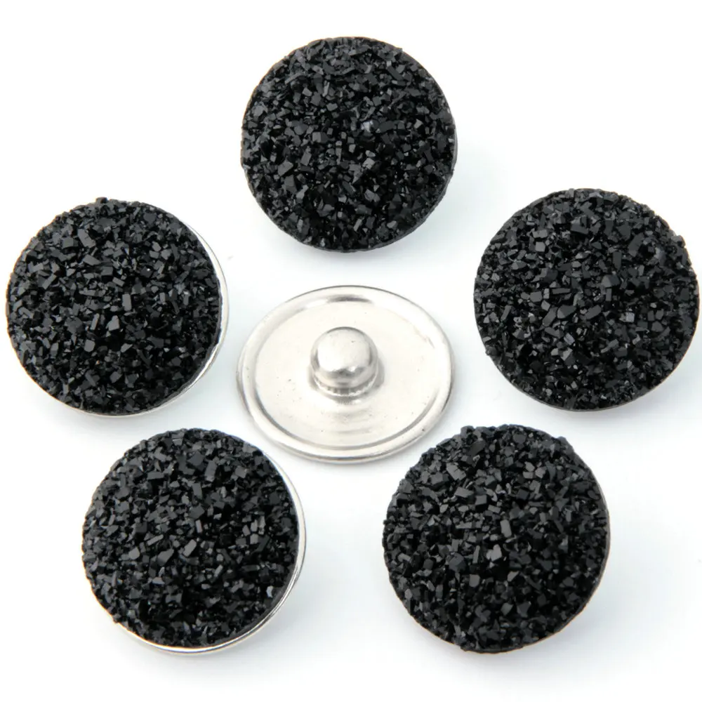 10 шт/партия черная заколка-цветок из смолы ювелирные изделия 18 мм Камея застёжка