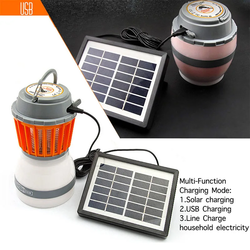 Солнечная приведенная в действие инсектицидная лампа Жук ловушка для насекомых