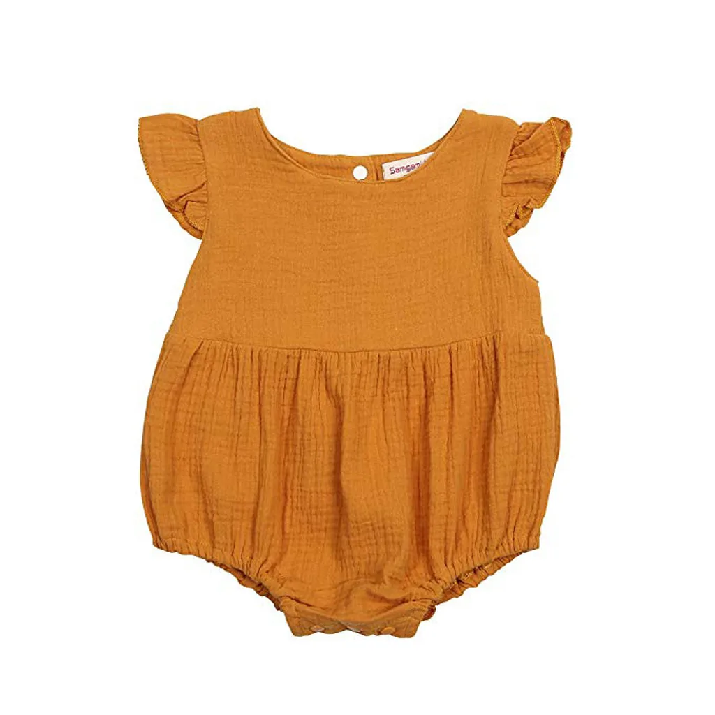Muqgew/Одежда для новорожденных девочек Летний комбинезон боди хлопковый