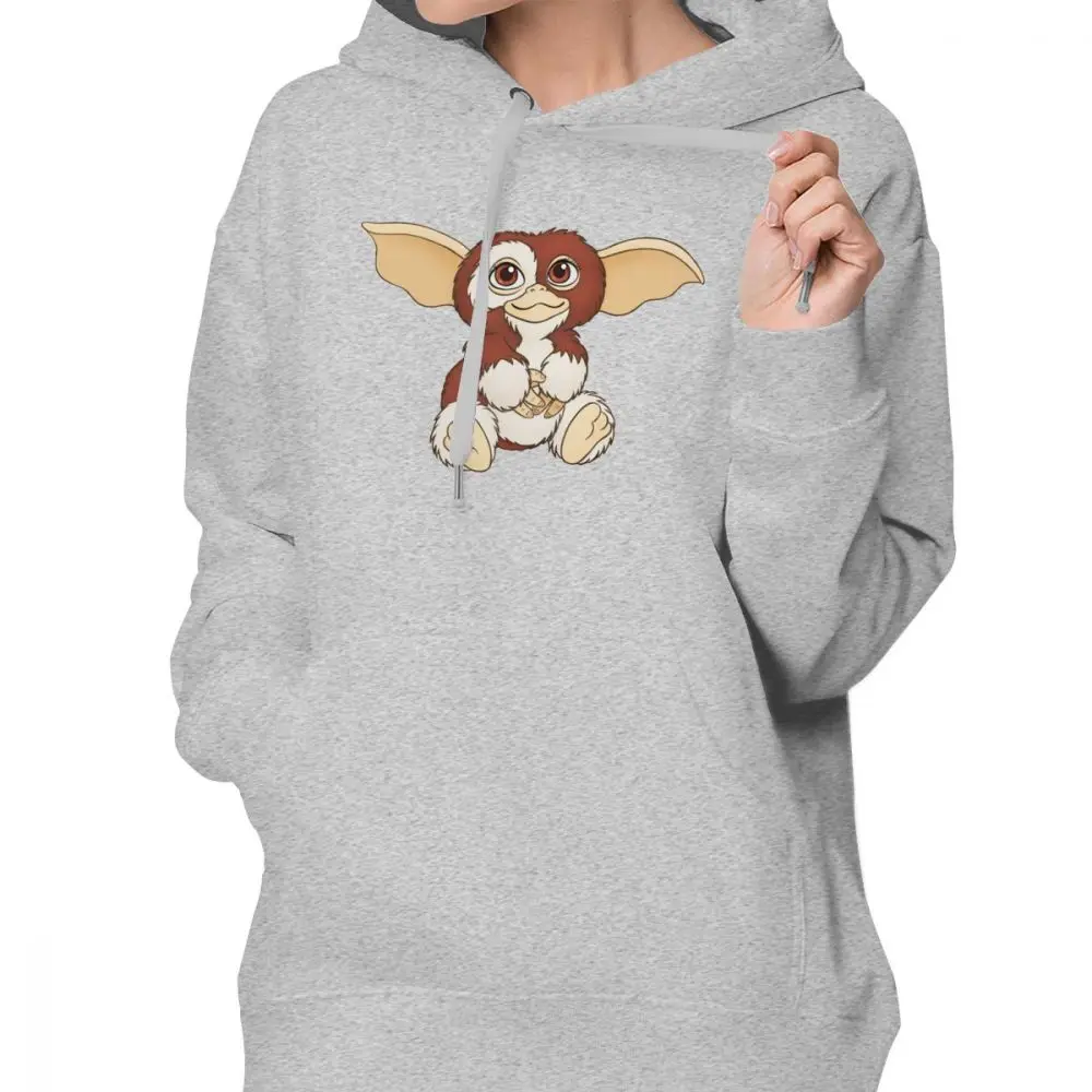 Mogwai Gremlins Толстовка Gizmo толстовки уличная хлопковая толстовка женская Kawaii с длинным рукавом Графический негабаритный серый пуловер Толстовка