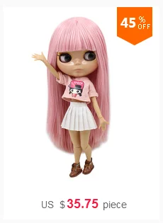 Одежда для 1/6 Blyth ICY BJD кукла 2 шт. белое платье и розовая мантель милый стиль