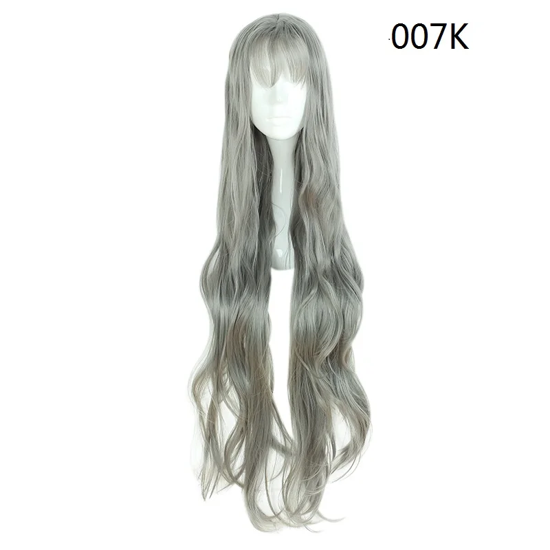 MCOSER 100 см Япония и Южная Корея воздушный взрыв параграф с ежедневным Harajuku Синтетический Косплей парик высокая температура Fibe 007 - Цвет: 1B/27HL
