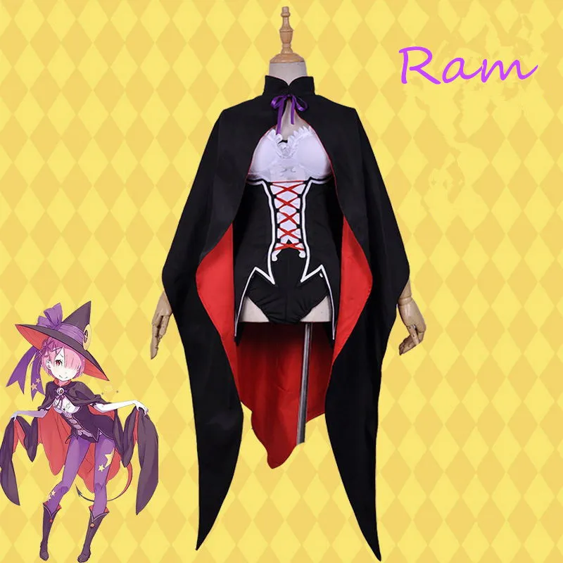 Костюм для косплея аниме Re: жизнь в другом мире от нуля костюм Rem и Ram маленький