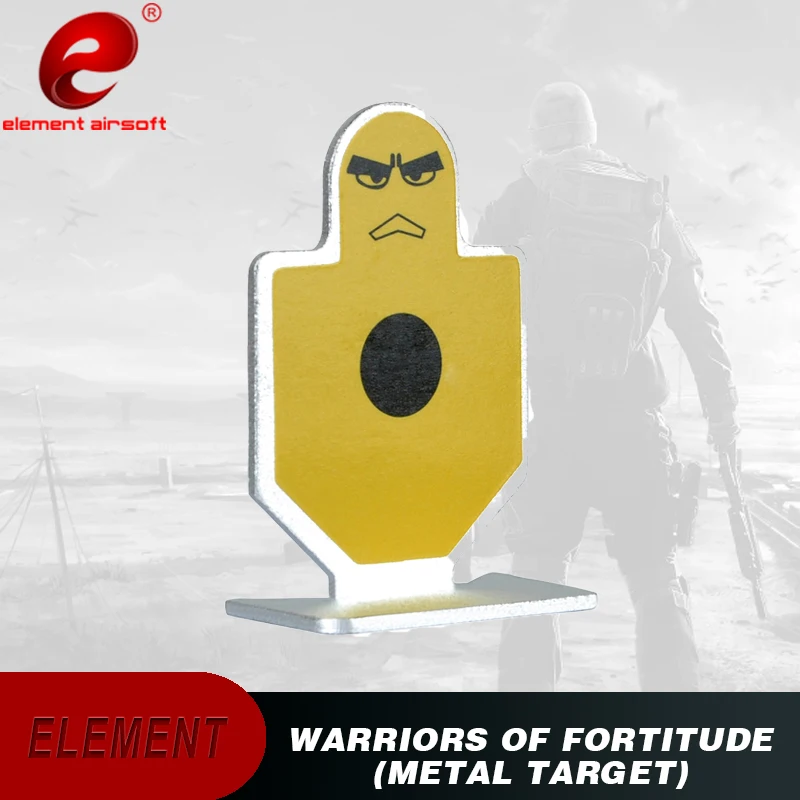 

Element 6Pcs/Set Metal Warriors of Fortitude Shooting Small Target For Airsoft Shooting Practice Target Mount EX118