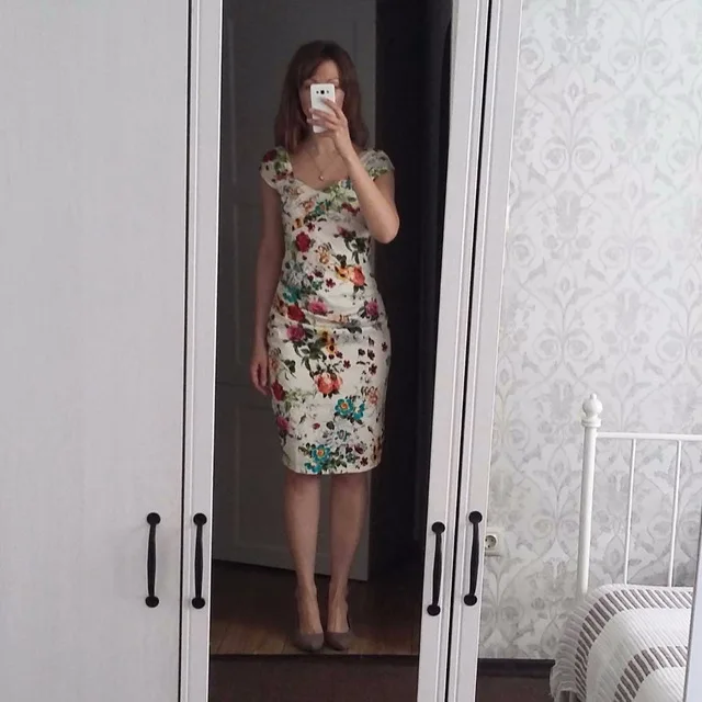 2018 летние Для женщин облегающее платье майка с v образным вырезом цветочным