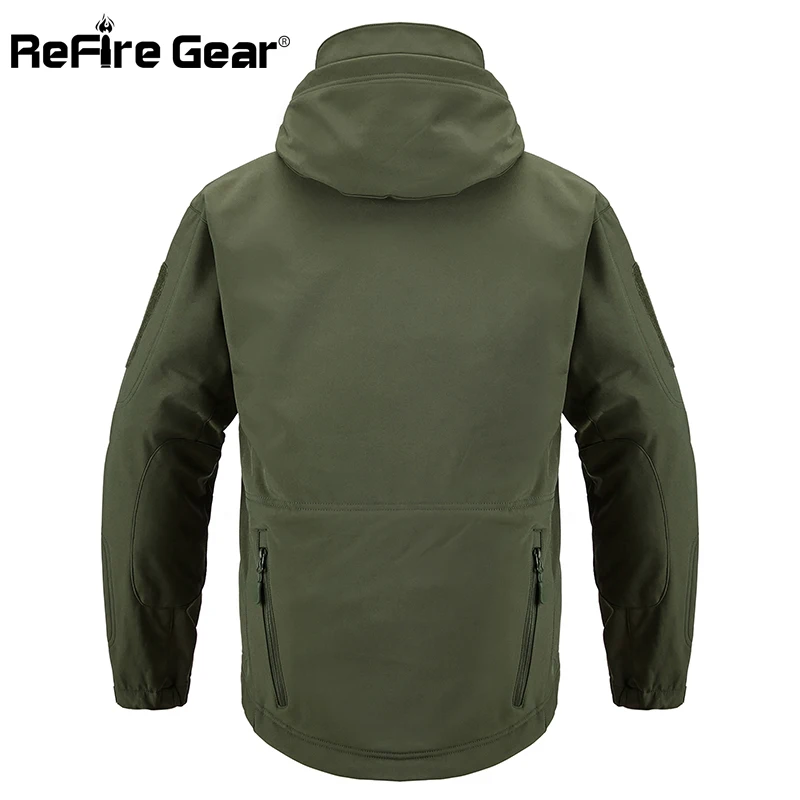 Куртка ReFire Gear Мужская тактическая военная Водонепроницаемая теплая ветровка с
