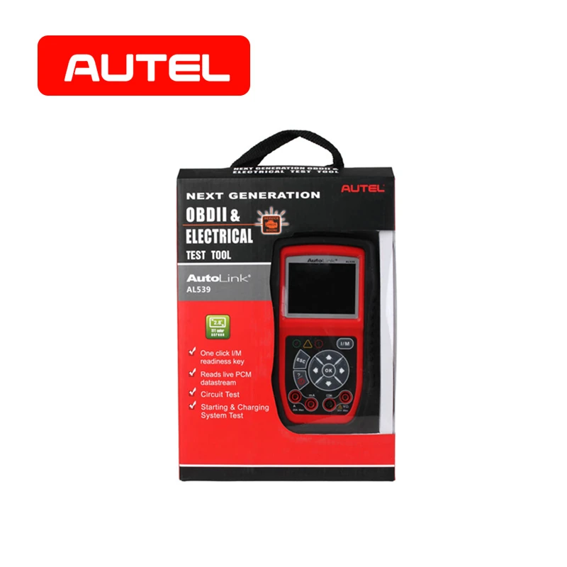 AUTEL автолинк AL539 OBD2 инструмент автоматического сканирования AVO метр MIL