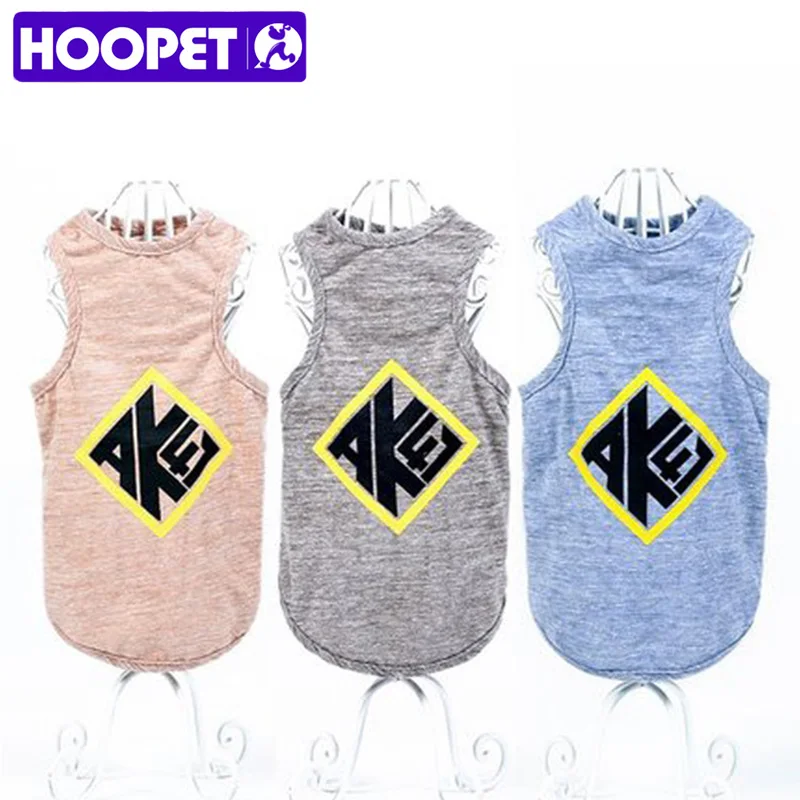 Милый жилет HOOPET для питомцев летняя одежда щенков собак и кошек футболка три