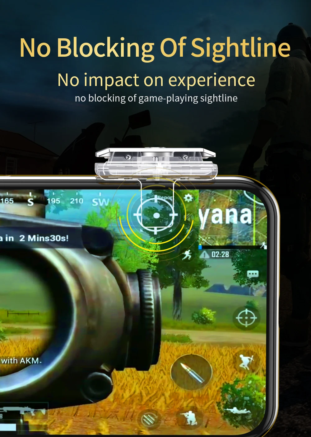 Essager Gamepad Joystick for PUBG Mobile Joypad Trigger Fire Button Aim L1 R1 Key L1R1 Shooter Controller Game Pad for Android