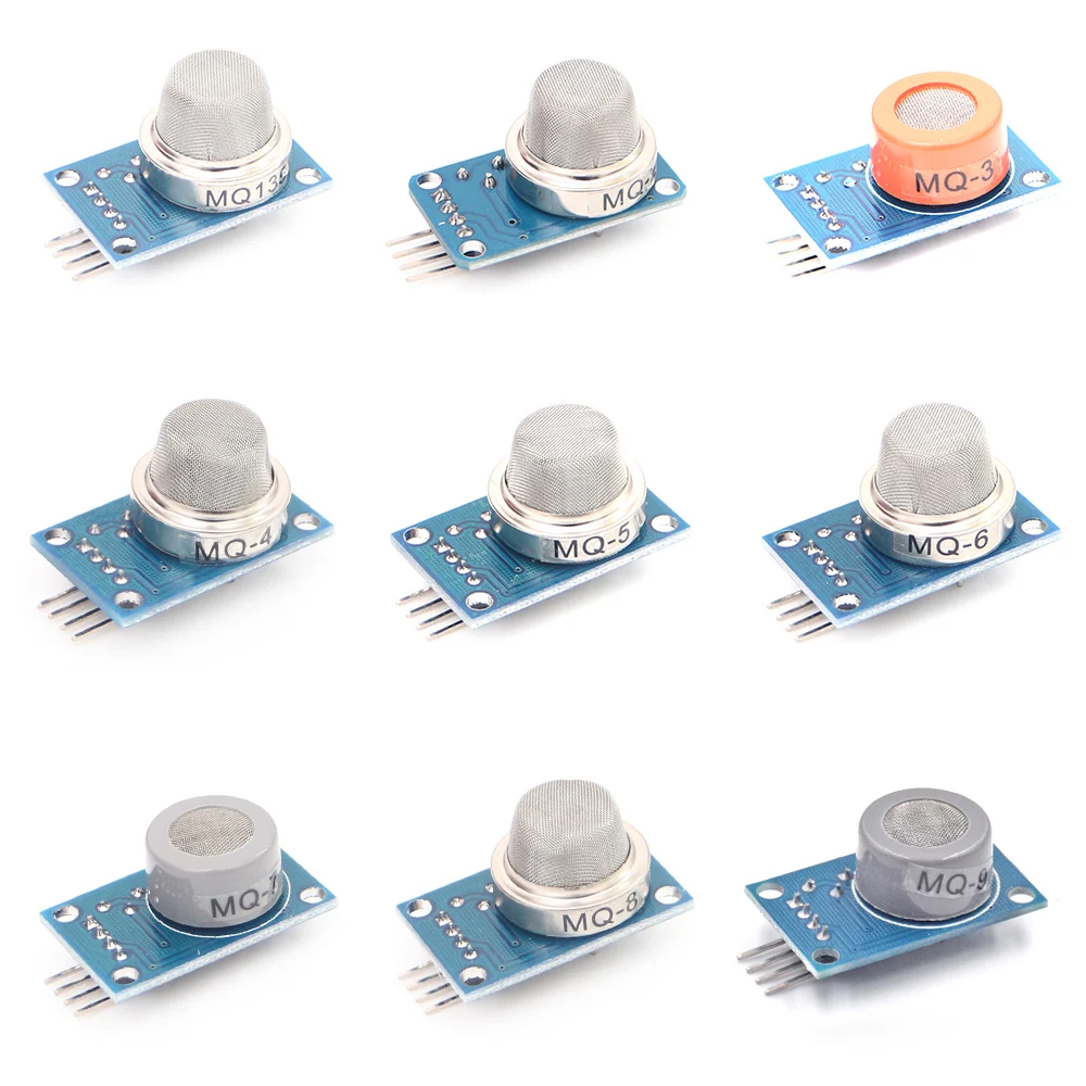 9 шт./лот газа Сенсор MQ 2 3 4 5 6 7 8 135 комплект модуль|gas sensor|sensore mq-2sensor kit |