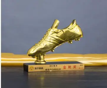 The west yong resin football World Cup golden shoe award custom gift sports series fan trophy fans doll wholesale factory outle | Дом и сад