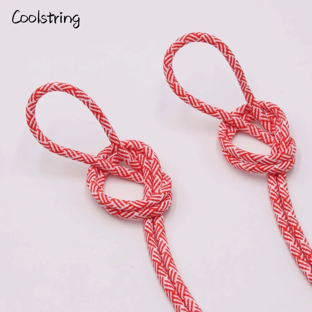 Coolstring 4,5 мм эксклюзивный Быстрый круглые шнурки для ботинок Кроссовки тренер обуви черный белый смесь с запасные шнурки для обуви