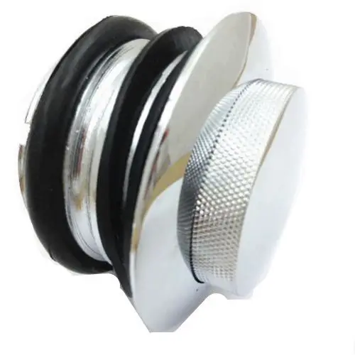 black/chrome Flush Pop Up Reservoir Gas Cap Vented Fuel Tank For Harley Cruiser Chopper Cafe Racer Old School Touring Motorcycle |