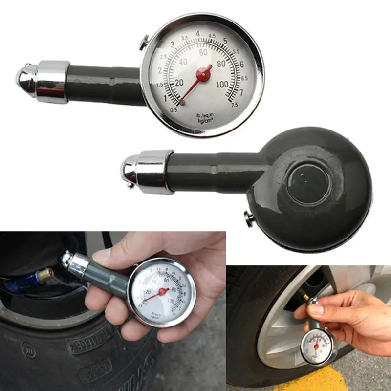 

Auto Car Wheel Tire Air Pressure Meter Tyre Tester Vehicle Tyre Pressure Monitoring System Gauge Tester 10-100psi