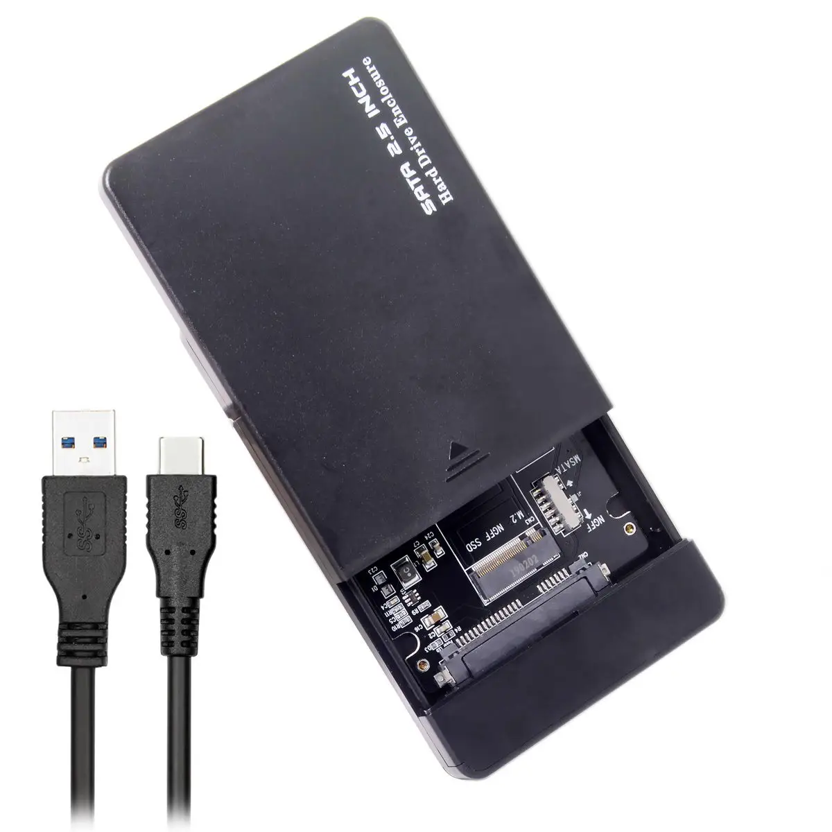 MSATA & Combo M.2 NGFF B key SSD для USB Type C чехол конвертер корпус с переключателем|Кабели