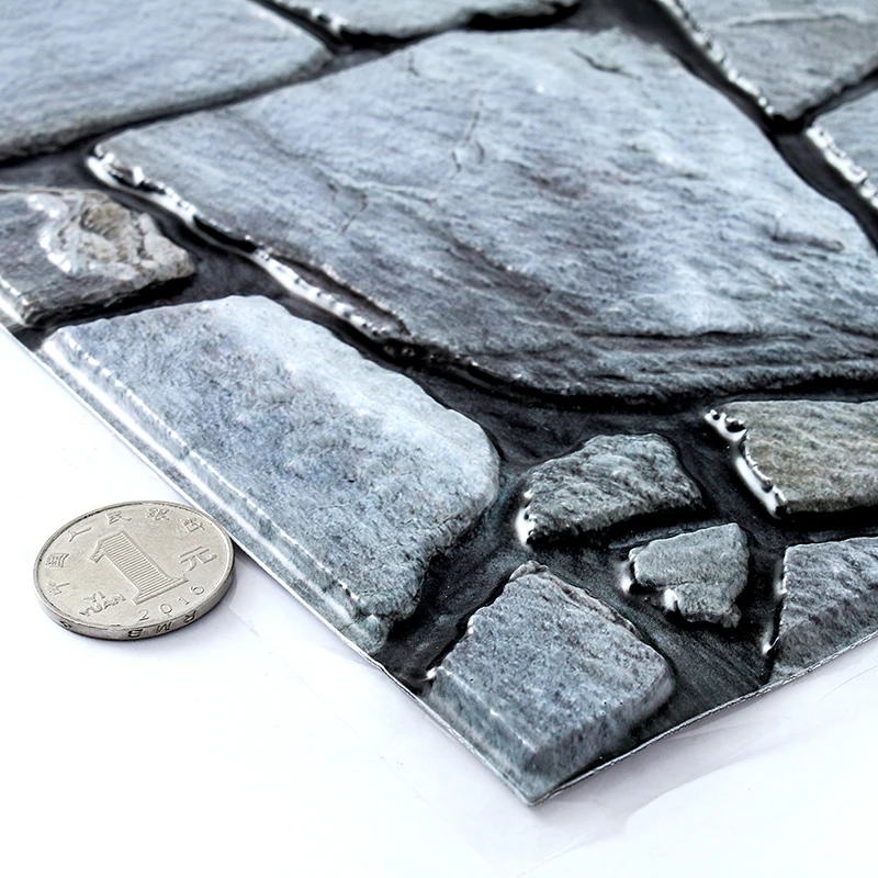 Модные 3D наклейки на стену из пенопласта с каменным узором DIY для спальни