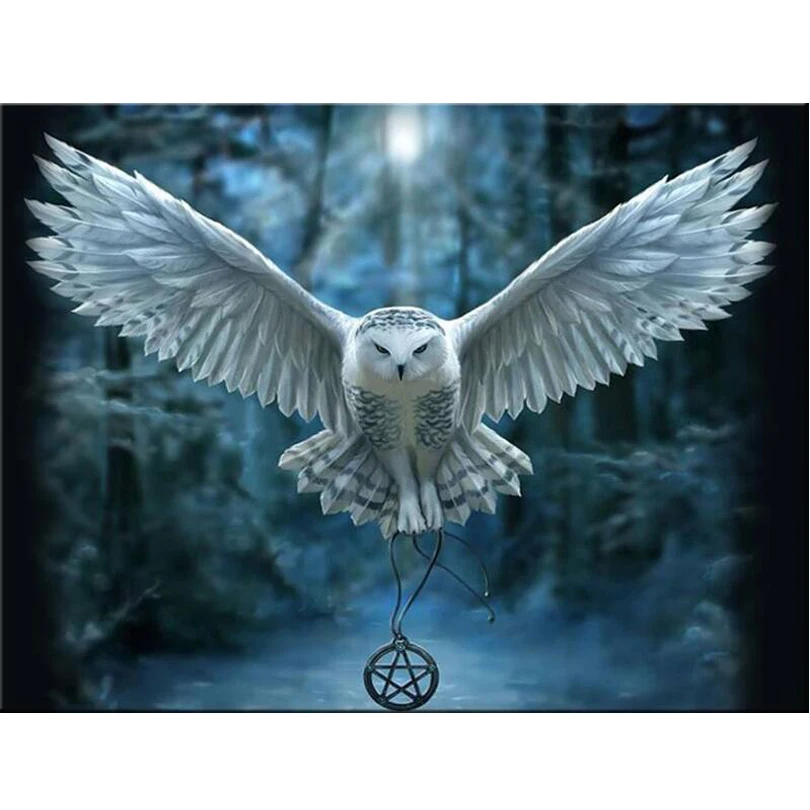 

almaznaya Full Square Diamond Embroidery Flying Owls 5D DIY Diamond Painting Cross Stitch Diamond Mosaic diamond pattern JS1599