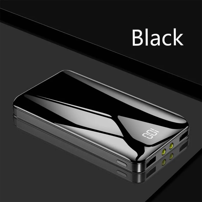 Внешний аккумулятор power Bank 30000 mah, внешний аккумулятор PoverBank 2 USB, светодиодный внешний аккумулятор, портативное зарядное устройство для мобильного телефона Xiaomi samsung iphone XS