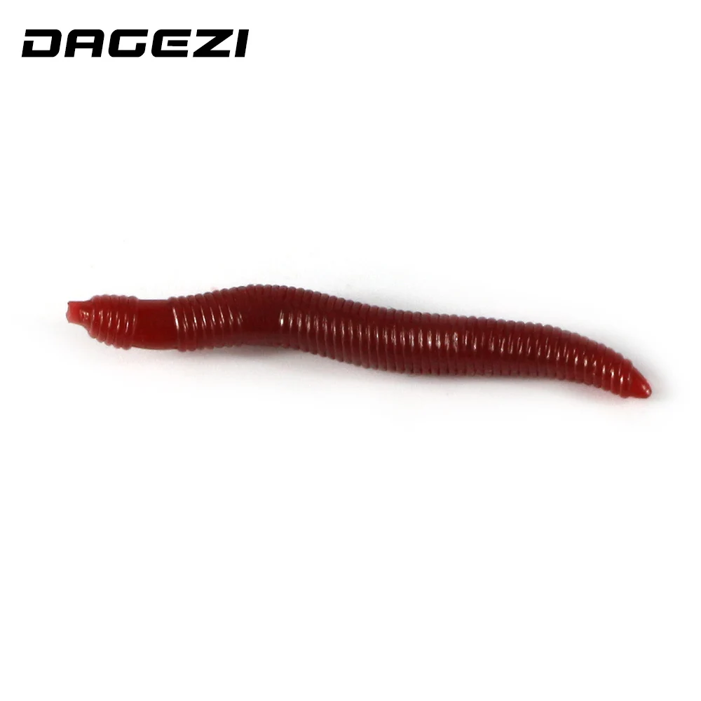 Приманки DAGEZI с запахом красного червя 4 см Мягкая приманка для карпа