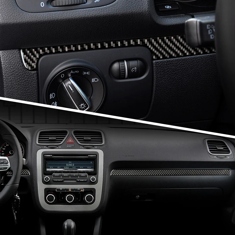 Для volkswagen scirocco R LHD RHD аксессуары 2009 2016 углеродного волокна интерьер украшения для