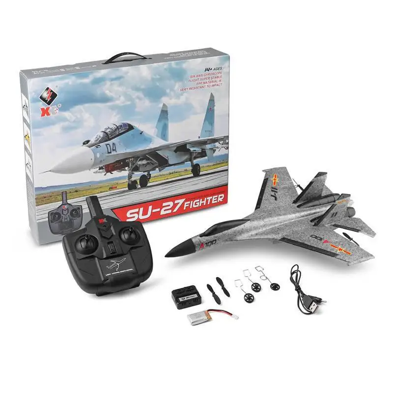 Радиоуправляемый Военный самолёт Сверхлегкий ЭПС ударопрочный 3 канальный с