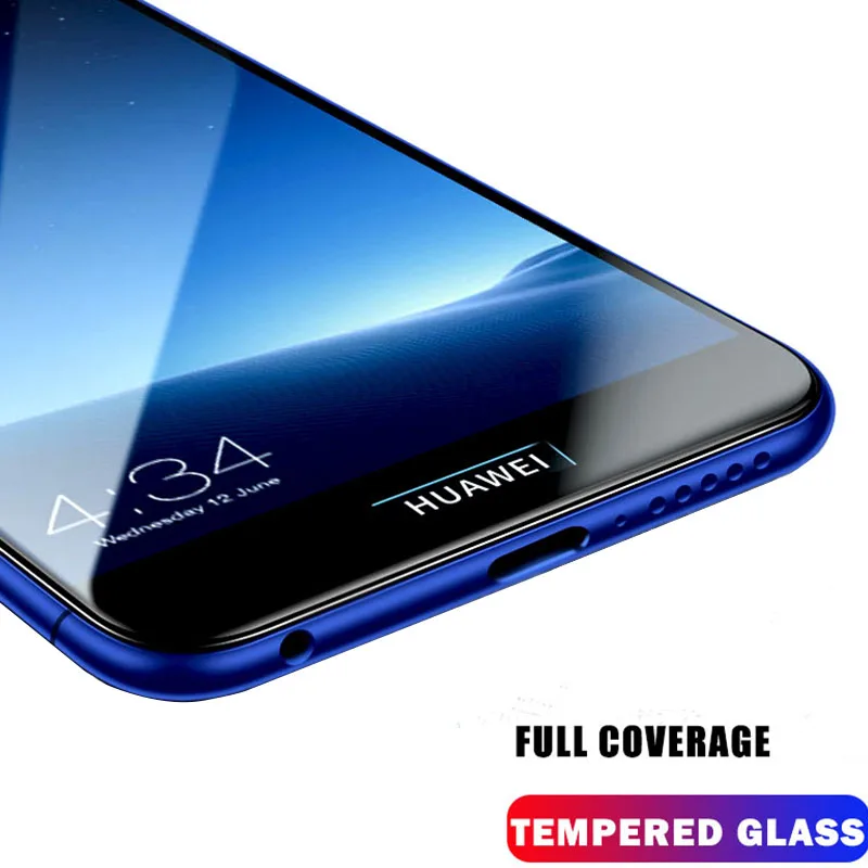 

9D Tempered Glass For Huawei Y5 2019 Y6 Pro Y7 Prime Y9 2018 Lite Screen Protector Glass On Y 5 6 7 9 Y6Pro Protective Glass