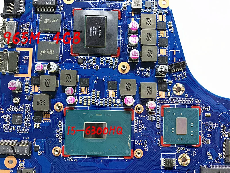Для ноутбука hp OMEN 15-ax003lat TPN-Q173 материнская плата для ноутбука 859751-601 G35A DAG35AMB8E0 материнская плата DSC 965M 4GB i5-6300HQ WIN
