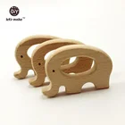 40 шт., детский деревянный игрушечный Слон-прорезыватель из бука