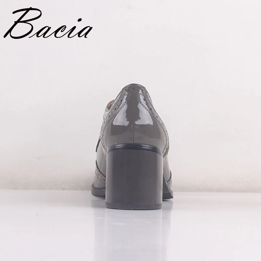 Bacia/2018 г. женские туфли-лодочки высокого качества из натуральной кожи на толстом