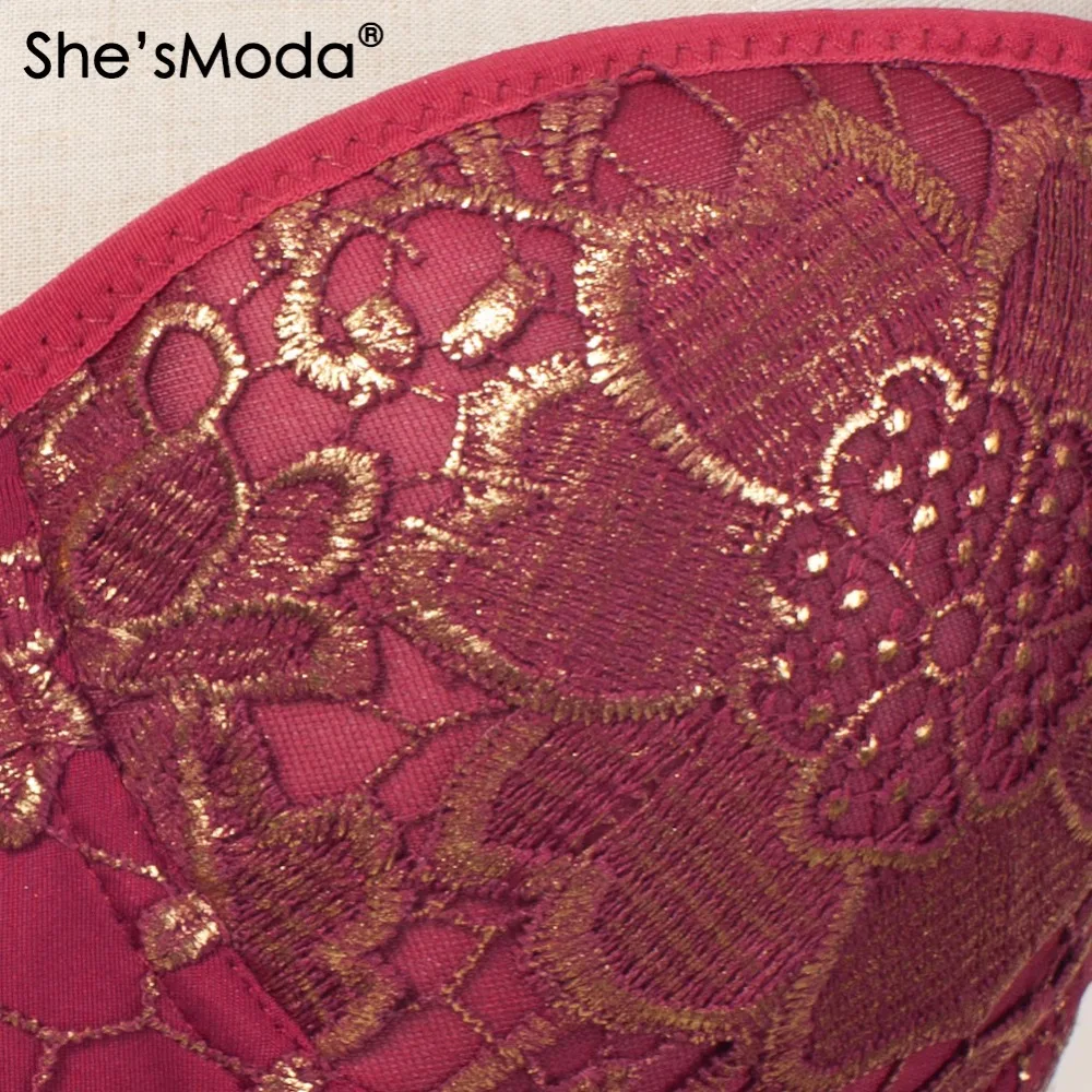 Женский корсет бюстье She'sModa кружевной пуш ап для свадебной вечеринки